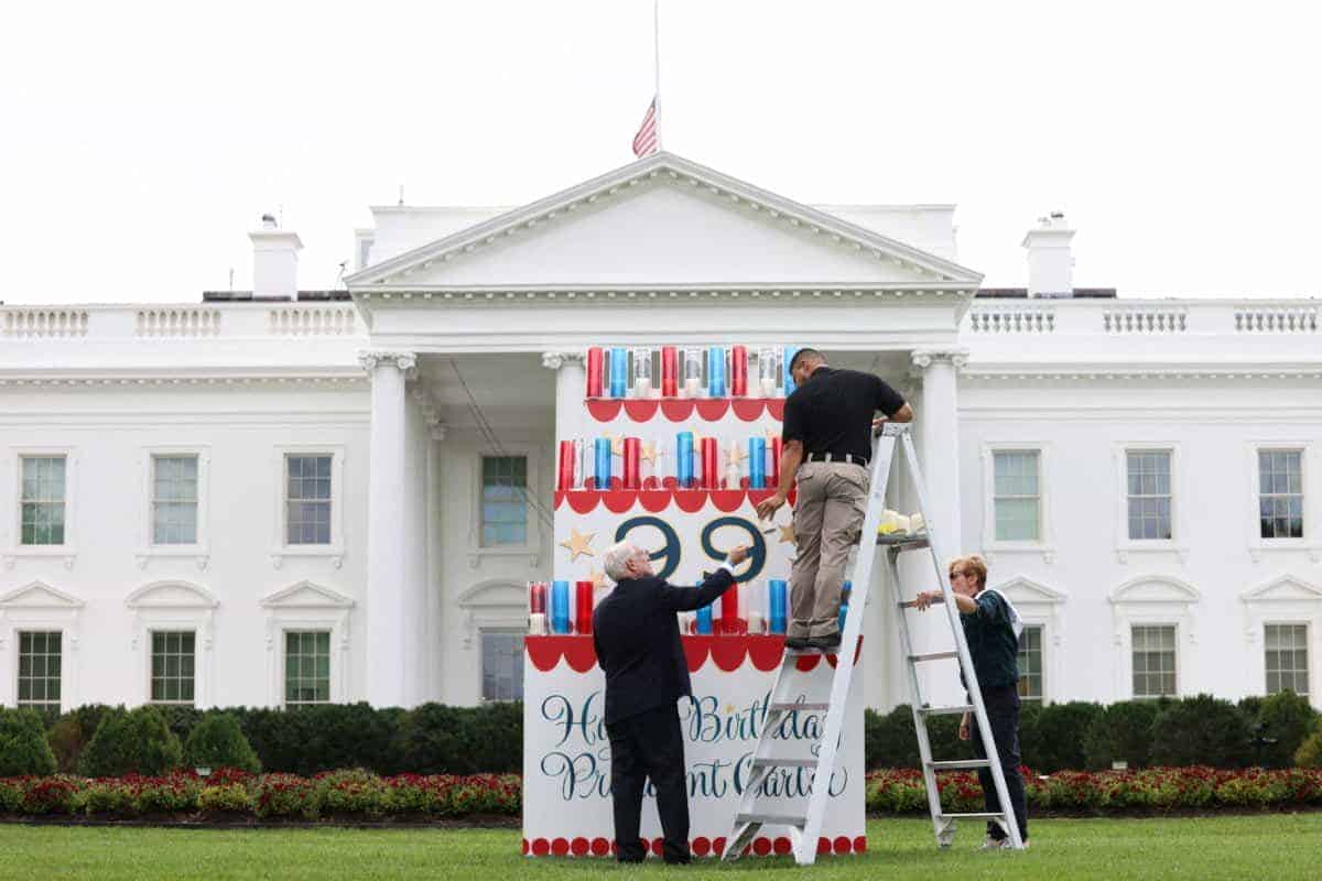 On his 99th birthday, former President Jimmy Carter deviated from his usual routine