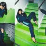 Rihanna Green Black
