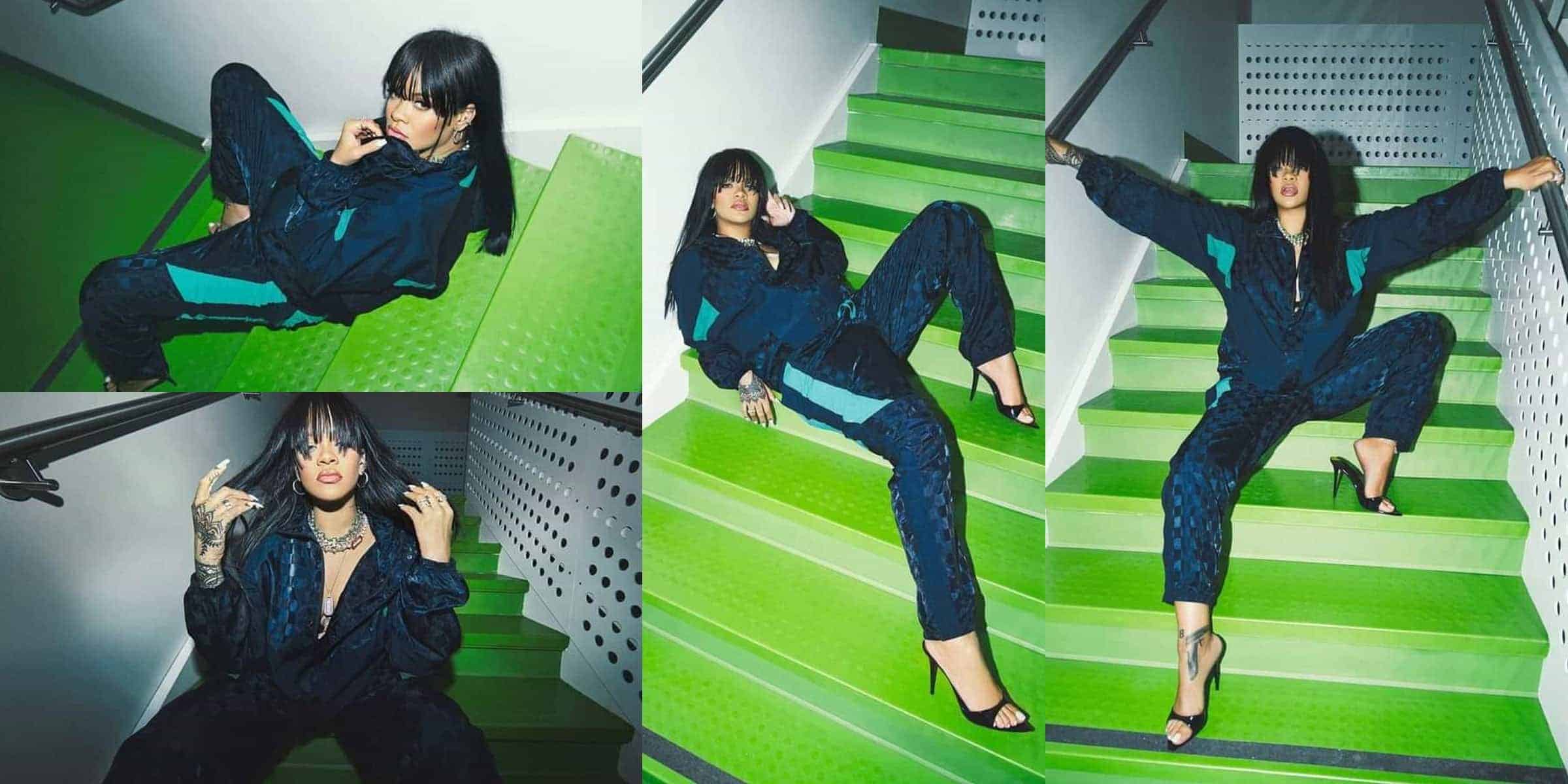 Rihanna Green Black
