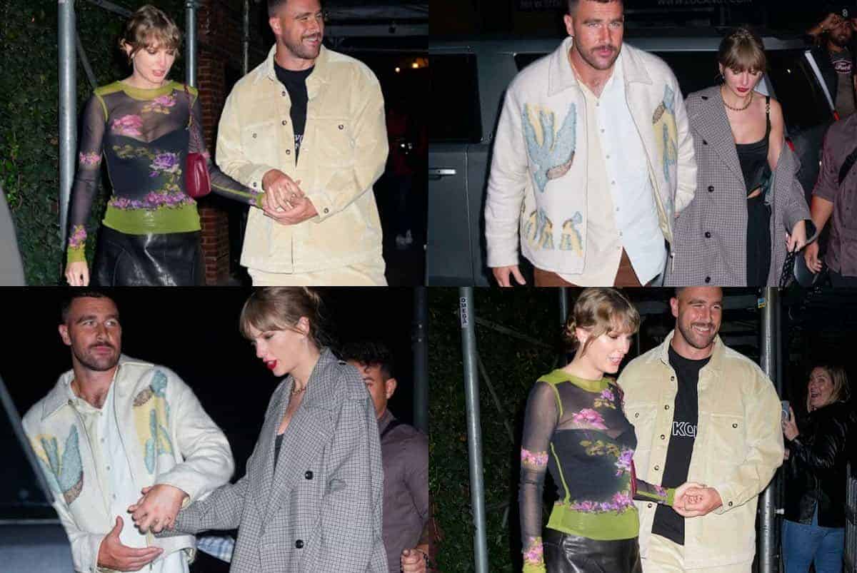 Taylor Swift and Travis Kelce Romantic Moment