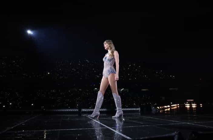 Taylor Swift Shakes Off Wardrobe Malfunction by Throwing Broken Louboutin Heel Into Eras Tour Crowd