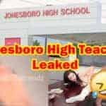 Jonesboro High School Teacher Sex Tape in Classroom Leaked