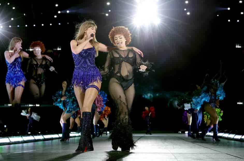 Taylor Swift and Ice Spice 02 eras billboard 1548